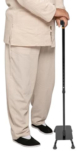 Gehhilfe für Senioren 2 in 1 Treppensteighilfe, Balance Walking Sticks Verstellbare Höhen, Halbe Stufen für Treppenheber mit Basis, Rehabilitationsregal für ältere Menschen