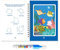 Water Doodle Malbuch, frühes Malerei Lernbuch für Kinder, wiederverwendbares Wasser enthüllen Malvorlagen mit Aufklebern Homeschool -Versorgung für Vorschule Lernen