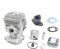 BKRZRN Kit Tubo collettore Cilindro e pistone da 34 mm Adatto for ZENOAH G2500 for 25 CC 2500 2600 for STIGA for AMA for Motosega con potatore Anova
