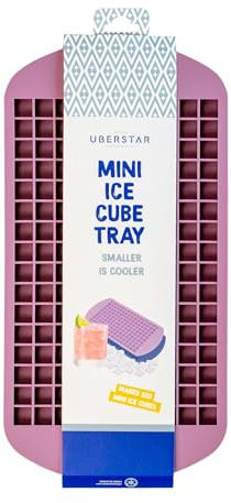 2 Pcs Coloured Mini Ice Cube Tray/ 160 Grid Small ice Cubes for iced Coffees, Cocktails and sodas/Nugget ice/Pebble ice