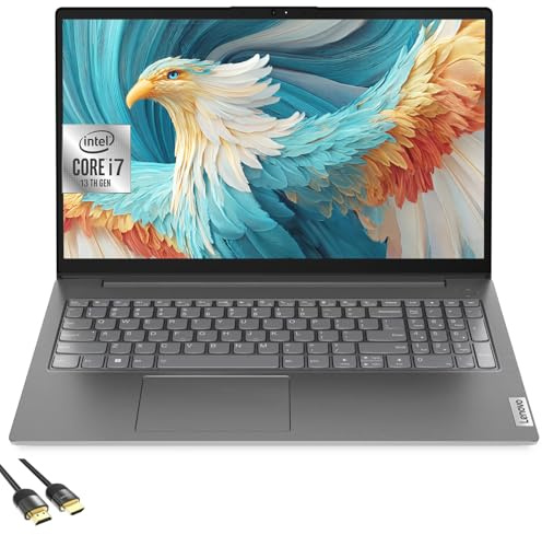 Lenovo V15 Gen4i Laptop Computer, 15.6 FHD Laptop PC for Student & Business,Intel Core i7-13620H, 24GB RAM, 1TB SSD, Webcam, Wi-FI 6, PDG HDMI Cable, US Version KB, Win 11 Pro