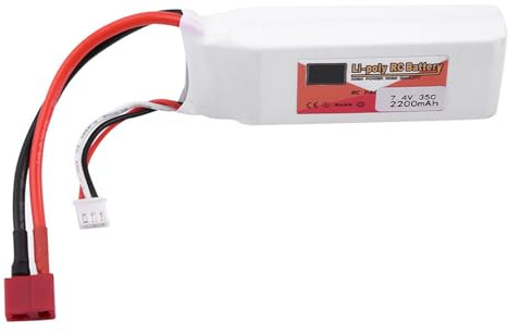 Batería LiPo Recargable ZOP Power 2S de 7,4 V, batería LiPo RC con Enchufe en T, Opciones de Alta Capacidad de 2200 mAh a 5500 mAh, Fuente de alimentación Duradera para Coches, (Enchufe en T de 17,4