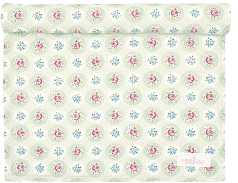 GreenGate Elle Tischläufer Pale Green 140x45cm