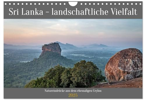 Sri Lanka - landschaftliche Vielfalt (Wandkalender 2025 DIN A4 quer), CALVENDO Monatskalender: Landschaftsfotografien aus Sri Lanka. Entstanden Anfang 2022. (CALVENDO Orte)
