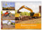 Baumaschinen im Einsatz (Tischkalender 2024 DIN A5 quer), CALVENDO Monatskalender: Kran,Bagger,Walze,Raupe und LKWs auf einer Großbaustelle (CALVENDO Orte)