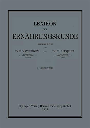 Lexikon der Ernährungskunde