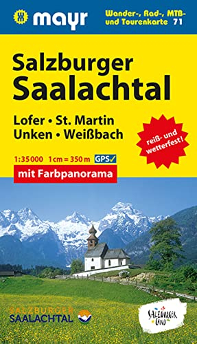 Mayr Wanderkarte Salzburger Saalachtal, Lofer, St. Martin, Unken, Weißbach 1:35.000: Wander-, Rad- und MTB-Karte