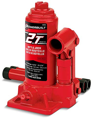 Alltrade Powerbuilt 640405 Cric Bouteille résistant 2 tonnes Rouge