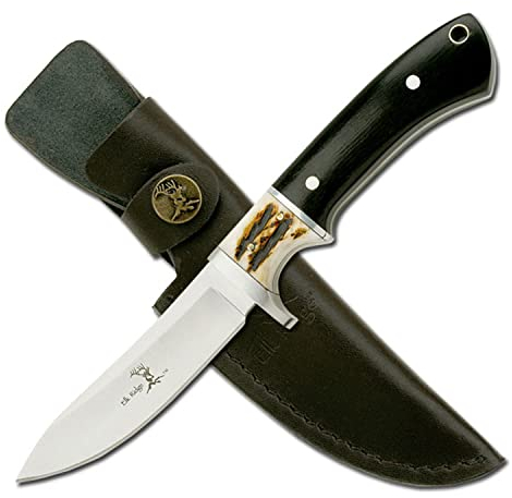 Elk Ridge Erwachsene Messer ER-087, Knochen und schwarz Holzgriff, M, ER-087