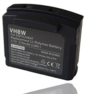 vhbw 1x batería Compatible con Amplicomms TV2410, TV2510, TV2400, TV2500 Auriculares inalámbricos, Cascos (270 mAh, 3,7 V, Li-Poli) - Reemplaza 93ITV24BAT