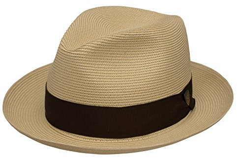 Dobbs Rosebud Straw Hat - Brown -