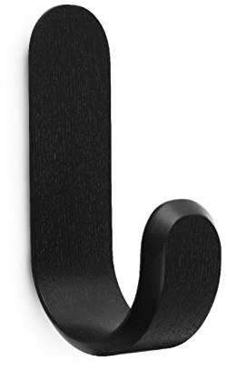 Normann Copenhagen Curve Gaderobenhaken Schwarz H: 17,7 x L: 5,3 x D: 10 cm