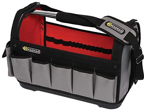 C.K Magma Tote Werkzeugtrage leer Groß 18, Schnellzugriff Werkzeugtasche Elektriker, Wasserdicht Werkzeugkorb, Grosse Werkzeug Tasche, Werkzeugkiste, Werkzeugkoffer Offen, Tool Bag MA2636