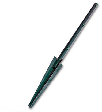 Zaun-Nagel Pfosten Zaunpfahl Zaunpfosten mit Bodenhülse, zum Maschendrahtzaun (Ø 38 mm/für Zaunhöhe 100 cm)