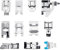 Faburo 11pcs Nähfuß Nähfüsse Zubehör Set für Nähmaschine W6 Brother Singer Privileg Janome Husqvarna Haushalt