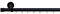 Tilldekor Innenlauf Gardinenstange HIGH-LINE ANDRAX, 1-Lauf, schwarz-glanz, Ø 20 mm, 200 cm, inkl. Trägern und Gleitern