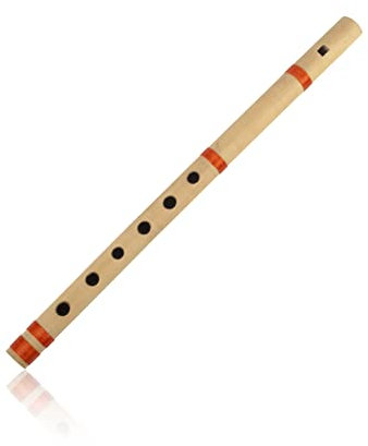 Unique idées de cadeau d'anniversaire 35,6 cm authentique indien en bois Flûte de bambou en B principales Fipple Enregistreur Instrument à vent en bois traditionnel Bansurî fait main cadeaux