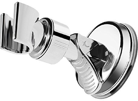 Shower Head Holder, Angle Adjustable Vacuum Suction Cup Handheld Shower Bracket Bathroom Wall Head Holder Mount