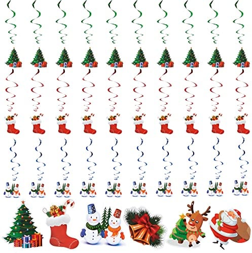 THE TWIDDLERS 36 Weihnachtliche Deckendekoration, Hängende Girlanden Deko - 115cm Lang