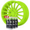 FULL DIP Packs Llantas Medianas (DE 17 A 19) Colores SOLIDOS (Verde Lima)