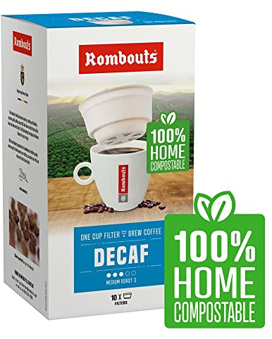 Rombouts Decaf One Cup Coffee Filters 10's (8 Boxes)