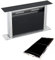 Cookology Downdraft Extractor Fan & Filters in Black Glass - 60cm Width - Kitchen Island Cooker Hood - Touch Control Panel - Concealed in Worktop - Powerful Extraction Rate - Replaces Grease Filter