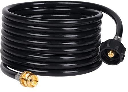 SHINESTAR Propane Adapter Hose, 18FT Propane Hose for Buddy Heaters, Blackstone Tabletop Griddle, Portable Propane Camping Stove and More, Connect to 5-20 lb Propane Tank