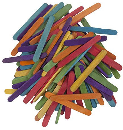 Trimits Lolly Pop Sticks Mini, Holz, mehrfarbig, 55 x 5,5 x 2 mm