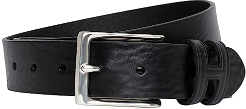 Hackett London Herren Tack Stitch H Keeper Belt, Black (Black), 38