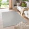 HomebyHome Kurzflor Teppich Wohnzimmer 120 x 170 cm Creme - Modern Gabbeh-Look Teppich Extra Weich, Pflegeleicht und Langlebig - Ideal für Schlafzimmer, Küche und Esszimmer