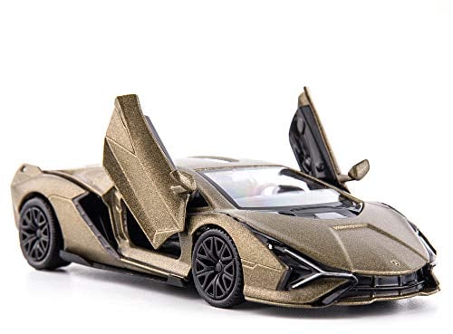 TGRCM-CZ 1/36 Scale Lamborghini Sián FKP37 Casting Car Model Age 3+, Zinc Alloy Pull Back Vehicles Toy Car for Toddlers Kids Boys Girls Gift Green