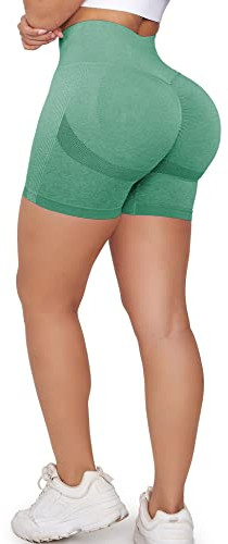 ZAAYO Scrunch Butt Sports Shorts F¨¹r Damen Push Up Booty Nahtlos Biker Yoga Fitness Gym Shorts