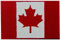 Kanada-Flagge Bestickter Aufnäher mit Haken- und Flauschbänder