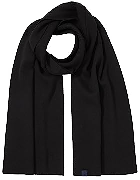 TOM TAILOR Herren 1038512 Basic Winterschal mit Wolle, 29999-Black, OneSize