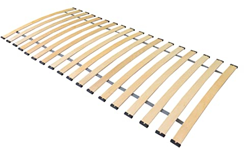 Alcube® Rolllattenrost 100x200 massives Birkenholz Lattenrost 100x200 mit Band verbunden für Kinderbett, hochwertiger Lattenrahmen Rollrost 100x200 mit 23 Leisten I bestimmt für Schaummatratzen
