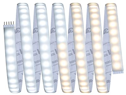 Paulmann 70533 MaxLED 1000 LED Strip Tunable White Einzelstripe IP44 27W 1020lm/m dimmbar 2,5m Silber Kunststoff 108LEDs/m