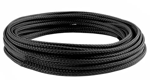 MOCNT 8mm Gaine Câble Tressée Extensible PET Manchon de Câble Fil Rangement Câble PET Cache Câble Souple Électriques Gestion Câble Flexible Protection Tube Tuyau 10 Mètres