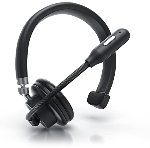 CSL - Mono-Headset Bluetooth, Headset mit Mikrofon, Wireless PC Headset, Noise Cancelling, 10 Meter Reichtweite, Lange Akkulaufzeit, für Call-Center, Zoom, Teams, Skype