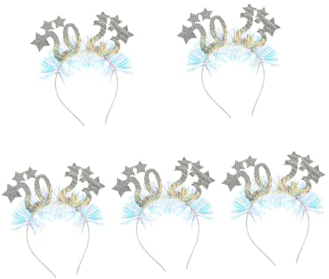ABOOFAN 10stücke Year Star Hairbands Mit Bunten Dekoren Für Silvesterfeiern Und Cosplay Festlicher Kopfschmuck Für Familie Und Glänzende Effekte Für Besondere Anlässe