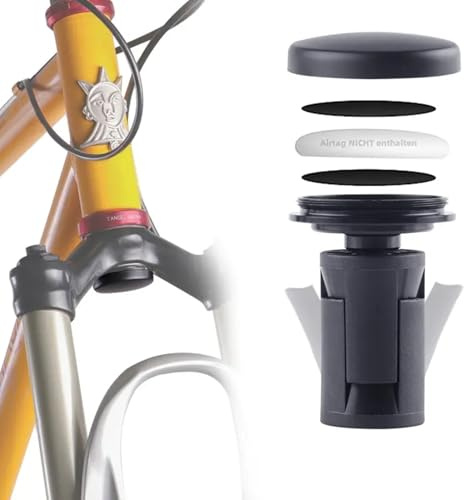 KMRDND Hidden Bicycle Mount Compatible for Air-Tag, The Most Mysterious Anti-Theft Device Waterproof for MTB Bike Suspension Fork with an Inner Diameter of 18-30 mm (Air-Tag Not Included)