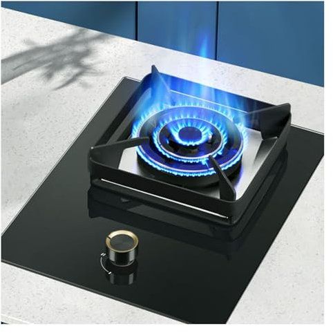 Table De Cuisson À Gaz,Fournaise À Gaz Liquéfié Au Gaz Naturel À Double Usage Intégrée Sur Bureau,1 Cuisinière À Gaz Avec Protection Contre Les Flammes,Adaptée En Plein Air Dans Les Appartements ( Col