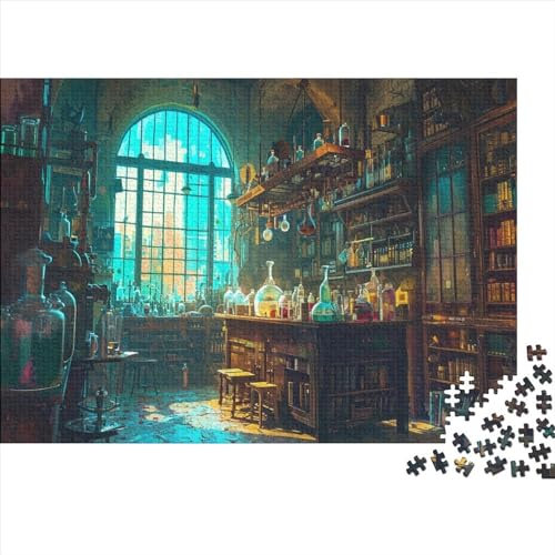 Alchemisten 1000 Stück Puzzles Zimmer der Alchemisten Lernspiel Spielzeug Geschenk Geschicklichkeitsspiel Für Die Ganze Familie Schöne Geschenkidee DIY Kreative Unterhaltung 1000pcs (75x50cm)