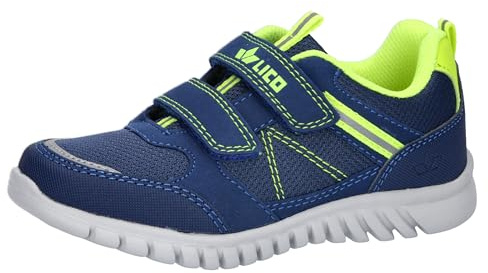 Lico Jungen Unisex Kinder Randy V Sneaker, Marine/Lemon, 29 EU