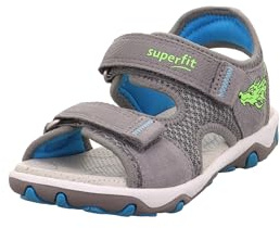 Superfit Jungen Mike 3.0 Sandale, Hellgrau Hellgrün 2500, 26 EU