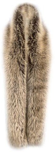 Harssidanzar Winter Warm Extra Große Kunstpelz Schal Kragen Weiche Fluffy Dicke Lange Schals Schal Wrap Für Damen KL603EU,Kamel