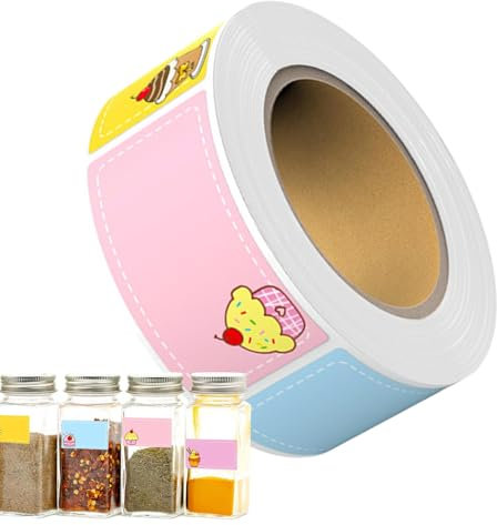 Pegatinas con código de color, pegatinas de colores, etiquetas para ordenar de 280 piezas/rollo | 4 colores surtidos, adhesivos fuertes con firma escrita a mano para tazas de agua para el hogar, el