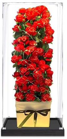 Boîte de présentation en acrylique pour Lego 40460 52 bouquets de roses. Boîte d'exposition utilisée pour le rangement de modèles de collection (modèle non inclus). 3 mm