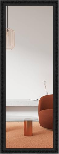 nielsen HOME Wandspiegel, 50 x 150 cm, Holz, Schwarz, Ganzkörperspiegel für alle Wohnbereiche, Hoch- & Querformat, anpassbare Aufhänger, Francesca