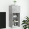 UJCHVHN Item-TV-Schrank mit LED-Leuchten Betongrau 40,5x30x90 cm Entertainment Center & TV-Ständer