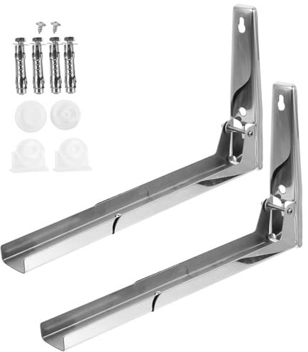 Zerodeko Soporte Para Microondas De Acero Inoxidable Estante De Pared Para Microondas Marco De Soporte Para Cocina Soporte De Almacenamiento Resistente